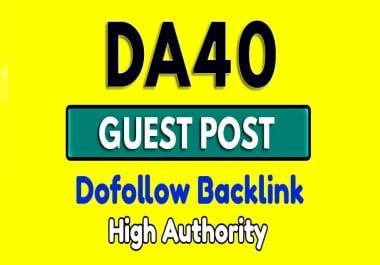 Publish a Guest Post on DA40+ Blog