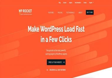 Wp Rocket Plugin for Wordpress with Infinte license