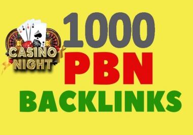 Create 1000 PBN links from DA 60+ sites