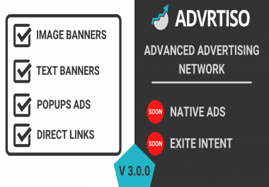 I will develop a custom advertising network website