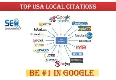 I will do local listings for USA gmb and local business ranking