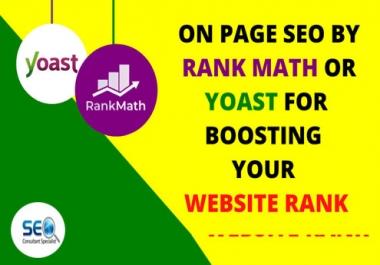 I will optimize your WordPress with rank math SEO