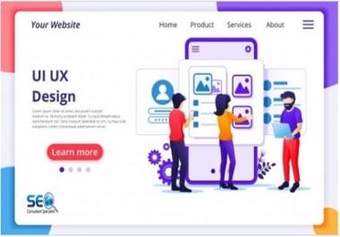 I will design responsive UI UX of your website and Landing Page