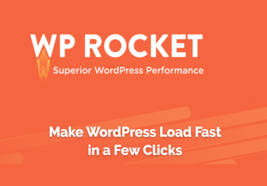 WP ROCKET Make WordPress Load Fast in a Few Click site speed