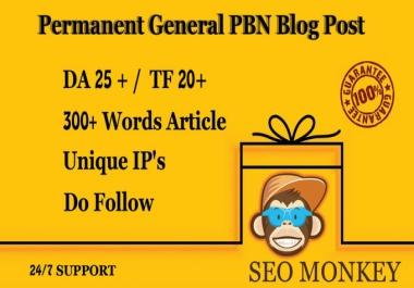 5 General High DA 30+ PBN Backlinks