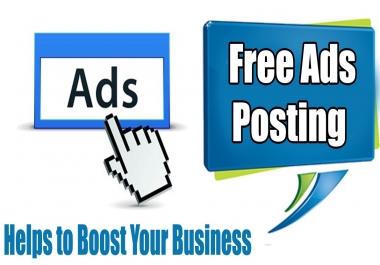 I Will Give you 20 classified ads posting service with live link report