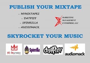 Publish Your Mixtape to TOP MUSIC WEBSITES