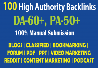 100+ High DA,  PA,  SEO Backlinks to Boost Google Ranking