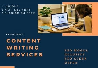 High quality 1000 words unique and well written article or blogpost