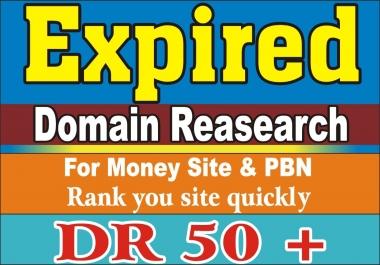 I will Provide Ahrefs DR 50+ General Niche Expired Domain Name