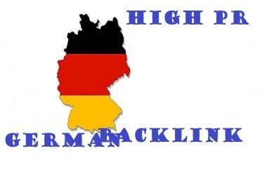 Permanent 25 German High PR Backlinks Top deutsche SEO DE Forum