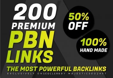 DA 25+ PREMIUM 200 HOME PAGE Do-follow PBNs Backlinks