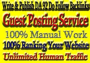 I will publish high quality seo guest p0st with dofollow backlinks