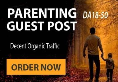 I will Publish Guest Post On My Parenting/Family Niche Blog