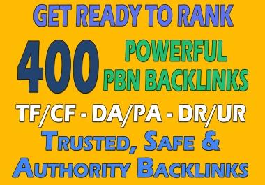 I will build 400 unique Domains PBN backlinks DA 50PLUS