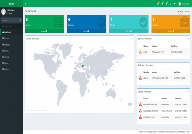 Full Website,  Service & Server Monitoring platform with notifications