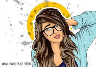 Make your picture into a cartoon portrait