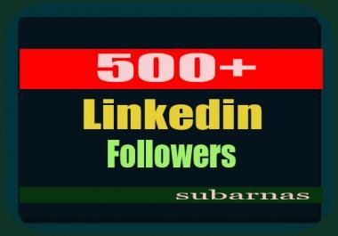 Real 500+ High Quality Linkedin Followers Super Fast