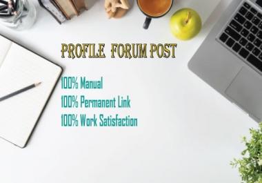 I can Create HQ 35 Profile forum for your site