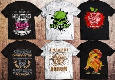 Buy 2 get 1 free Unique Amazing T-shirt Design with in 24hrs with Unlimited Revision