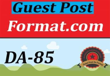 Publish A Guest Post On Format. com DA85