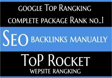 Rank Your Website On TOP Google Rankings no 1 With Manually Seo Backlinks Full package for