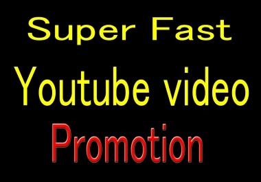 High Quality YouTube Video Promotion with good seo marketing