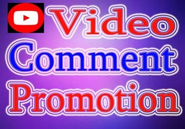 Manually YouTube Video Comment Promotion USA/UK/BRAZIL Profile User