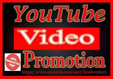 Natural YouTube Video promotion High Retention Audience Super Fast