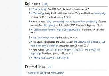 Add your website as a Wikipedia article reference Backlinks