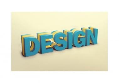 I will create any 3D text that you provide me with your desired colors using cinema 4d