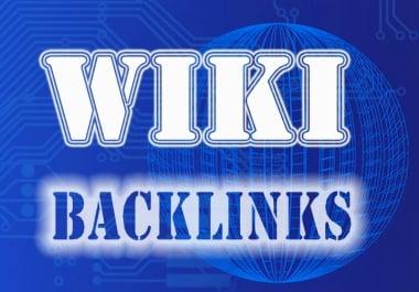 150 high quality wiki Backlinks
