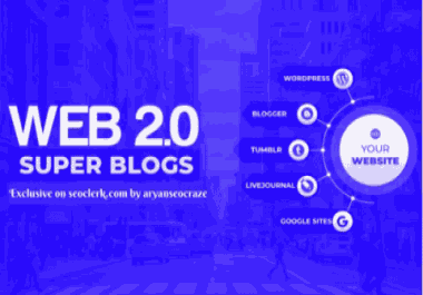 Super Web 2.0 blog seo Backlink with login details report