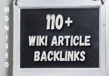 110+ Wiki Article Contextual SEO Backlinks with fresh content