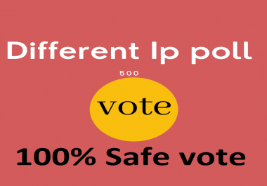 Too fast 500 Different ip votes on your online poll