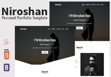 Niroshan Personal Portfolio Template