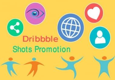 I will promote your dribbble shots to make popular