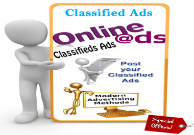 I Manually Post Your Website 20 Classified Ads Sites