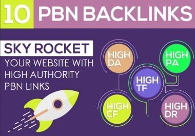 Create 10 HomePage PBN Backlinks All Dofollow High Quality Backlinks