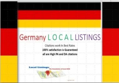 I will do 32 germany local citations for your business