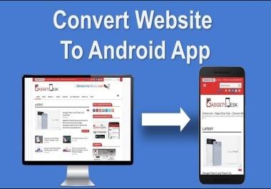 Convert Website To Android App within 24 hour