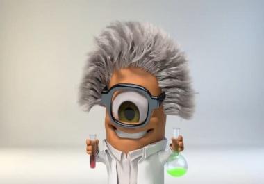 I will make funny minions intro with your logo