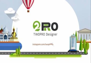 I will create worldwide travel intro with your logo