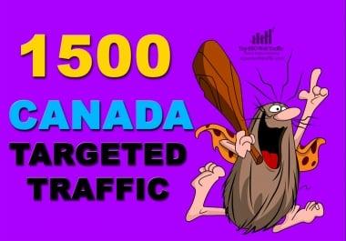 I WILL SEND 1,500 CANADA WEB TRAFFIC VISITORS