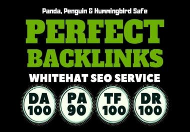 build 100 unique domain SEO backlinks on da100 tf100 sites Plus. EDU Link