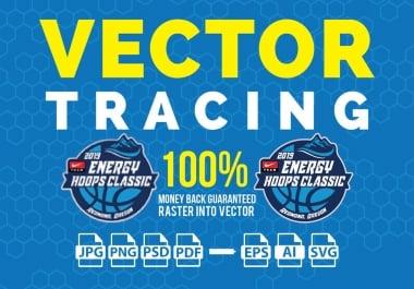 Redraw Vector Tracing,  Raster To Vector Image Or Vector Logo