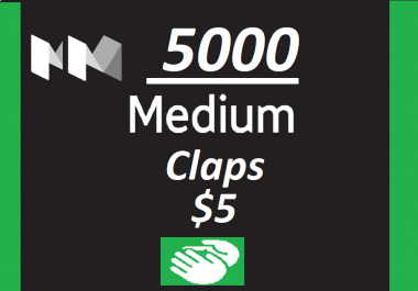 Get you 5000+ Medium claps to your Article within few hours