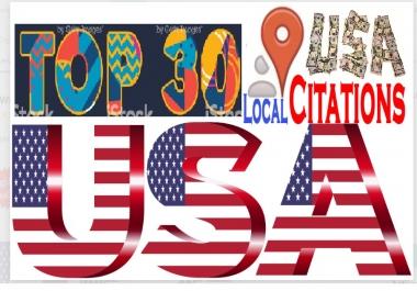 Do 30 USA Local Citations For Your Business