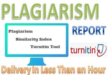 Check Plagiarism And Similarity Index With Turnitin Tool