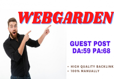 Publish Guest Post On Webgarden Do-Follow and Permanent Backlinks